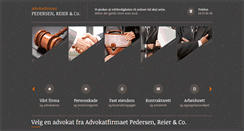 Desktop Screenshot of advokat-pedersen-reier.no